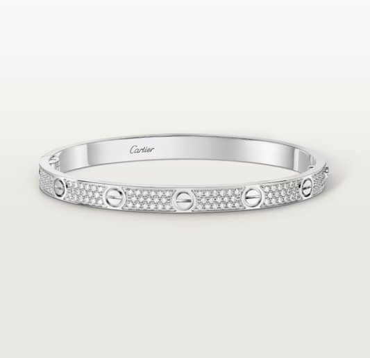 [Lira Jewelry]NEW-LOVE-4.8MM-Width Diamond-Studded Bracelet