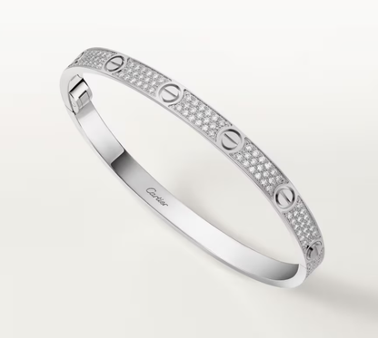 [Lira Jewelry]NEW-LOVE-4.8MM-Width Diamond-Studded Bracelet