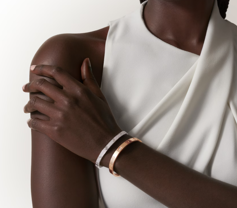 [Lira Jewelry]NEW-LOVE-4.8MM-Width Diamond-Studded Bracelet