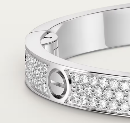 [Lira Jewelry]NEW-LOVE-4.8MM-Width Diamond-Studded Bracelet