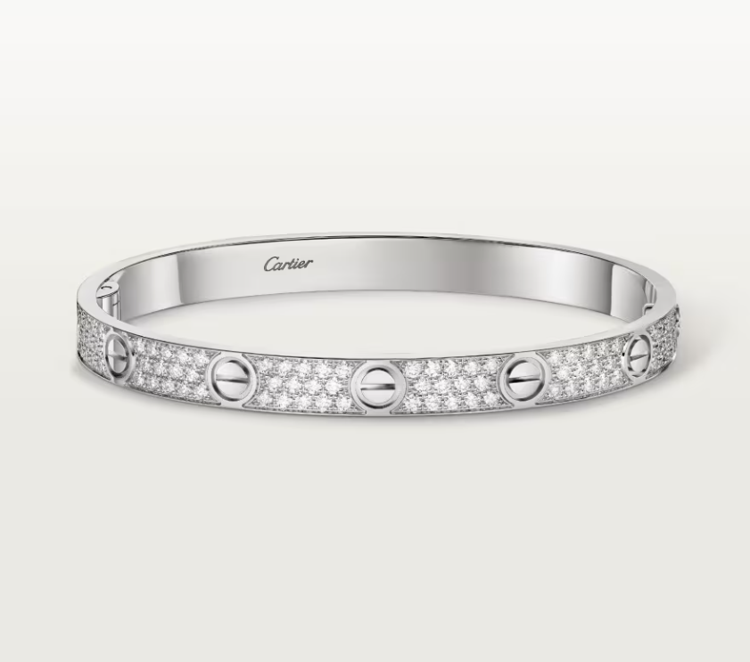 [Lira Jewelry]NEW-LOVE-6.1MM-Width Diamond-Studded Bracelet