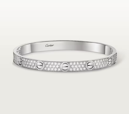 [Lira Jewelry]NEW-LOVE-6.1MM-Width Diamond-Studded Bracelet