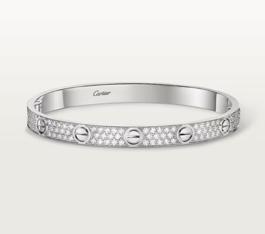 [Lira Jewelry]NEW-LOVE-6.1MM-Width Diamond-Studded Bracelet