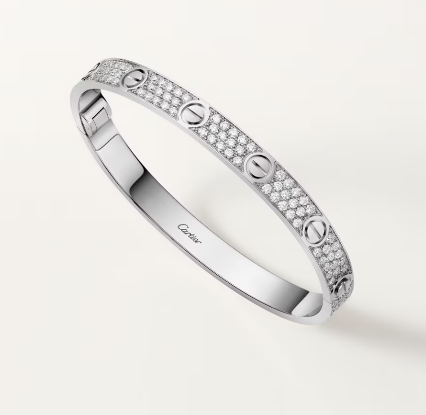 [Lira Jewelry]NEW-LOVE-6.1MM-Width Diamond-Studded Bracelet