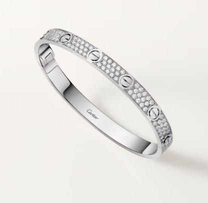 [Lira Jewelry]NEW-LOVE-6.1MM-Width Diamond-Studded Bracelet