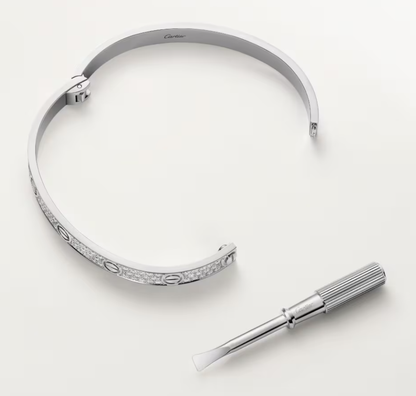 [Lira Jewelry]NEW-LOVE-6.1MM-Width Diamond-Studded Bracelet
