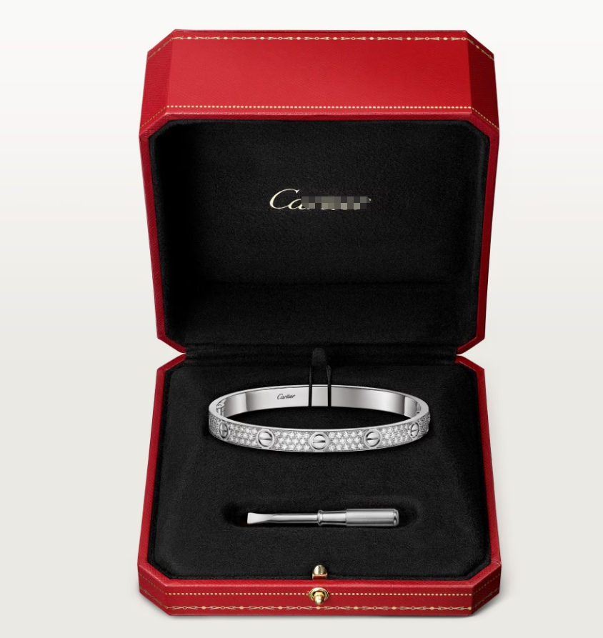 [Lira Jewelry]NEW-LOVE-6.1MM-Width Diamond-Studded Bracelet