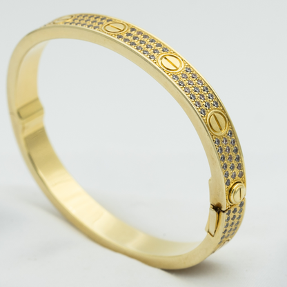 [Lira Jewelry]LOVE BRACELET 6.1MM DIAMOND-PAVED