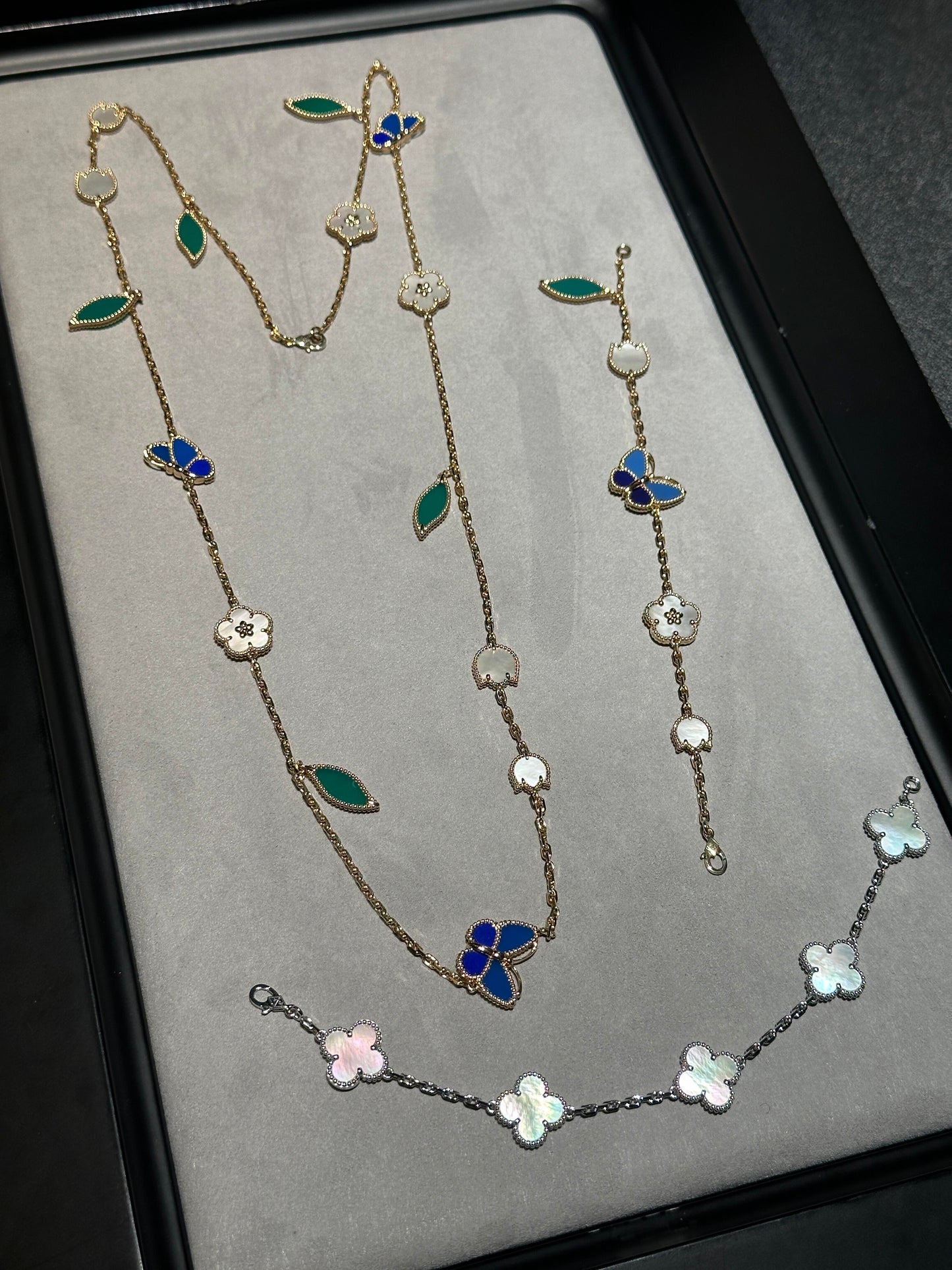 [Lira Jewelry] 26 NEW CLOVER 15 MOTIFS LUCKY NECKLACE