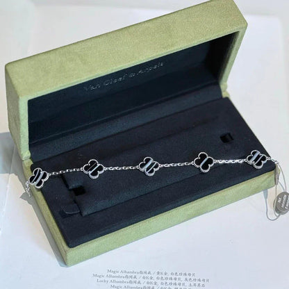 [Lira Jewelry] CLOVER 5 MOTIF PULSAR STONE BRACELET COLLECTION