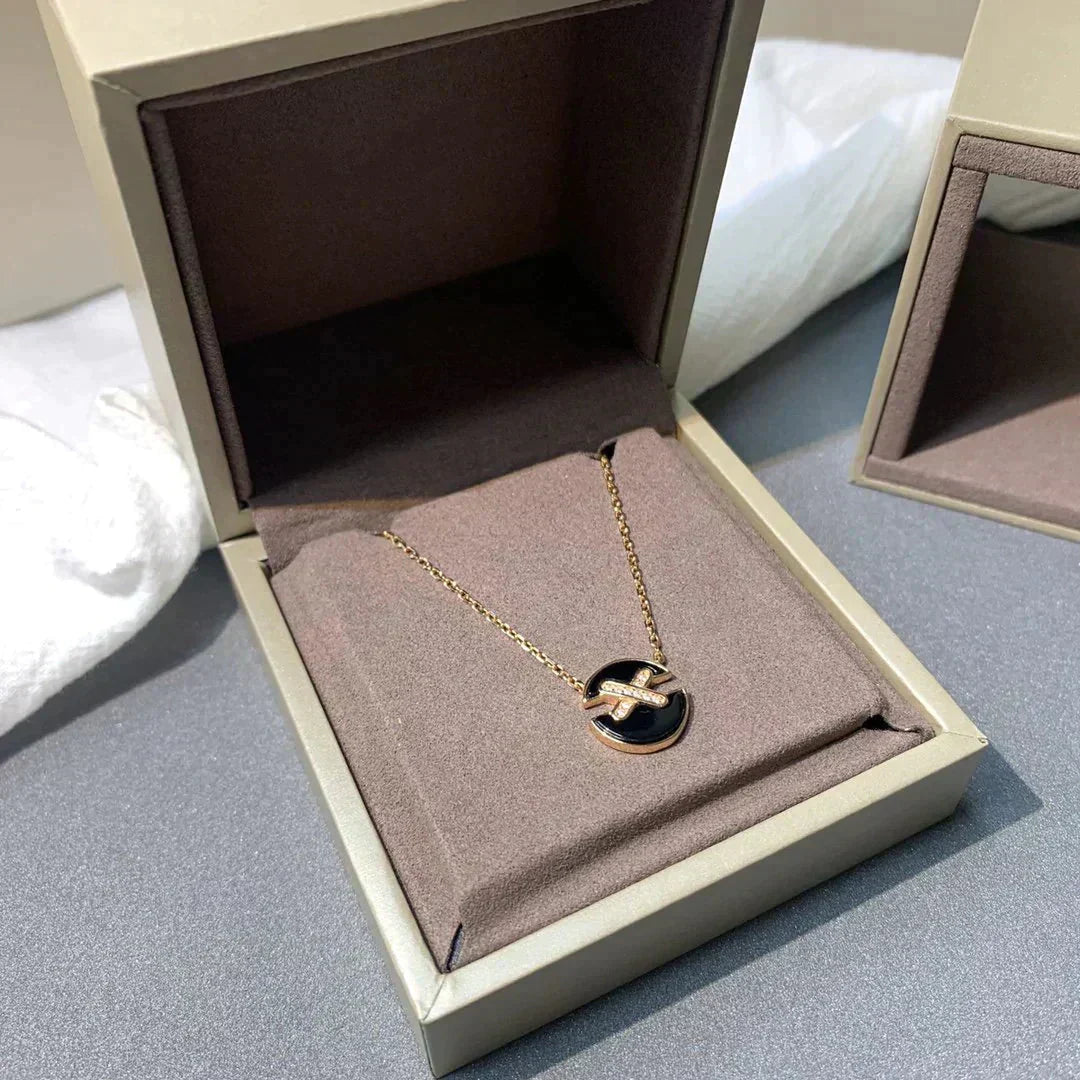[Lira Jewelry]JEUX DE ROSE GOLD DIAMOND NECKLACE