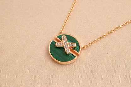 [Lira Jewelry]JEUX DE ROSE GOLD DIAMOND NECKLACE