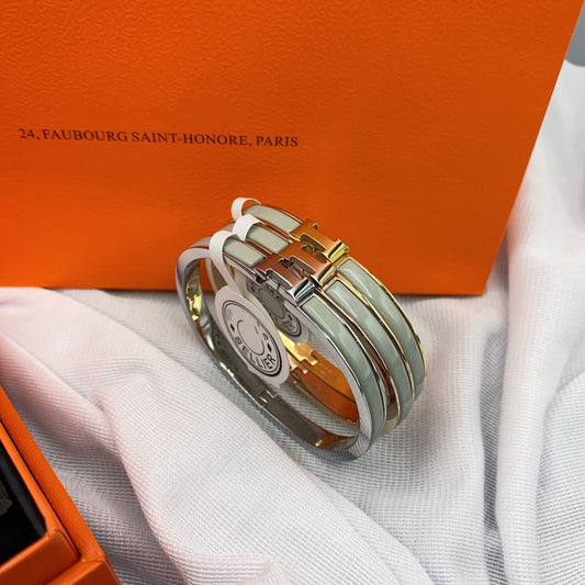 [Lira Jewelry]CLASSIC HM CLIC GREEN 8MM ENAMEL BRACELET