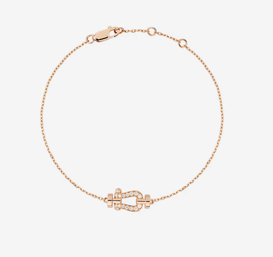 [Lira Jewelry]FORCE 10 FULL DIAMOND BUCKLE CHAIN LINK MINI MODEL