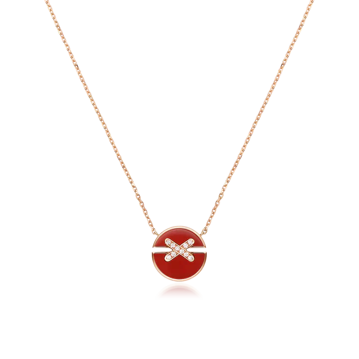 [Lira Jewelry]JEUX DE ROSE GOLD DIAMOND NECKLACE