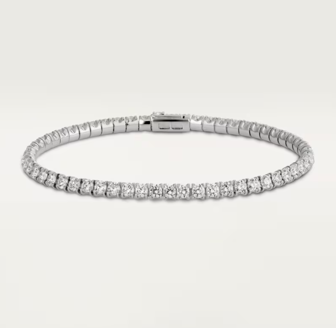 [Lira Jewelry]  CLASSIC BASEBALL BRACELAT, 52 DIAMOND