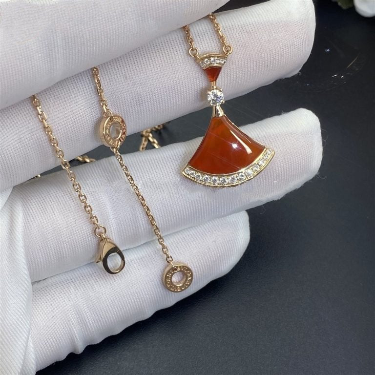 [Lira Jewelry]DREAM NECKLACE CARNELIAN DIAMOND
