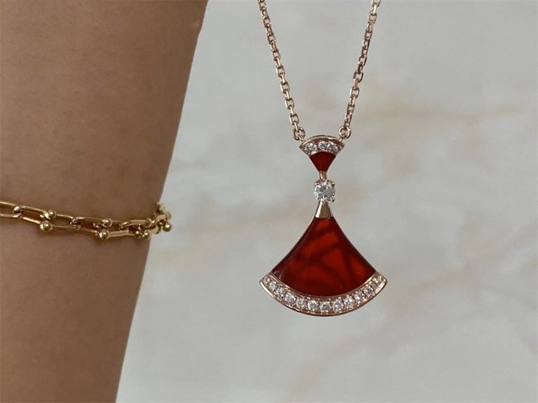 [Lira Jewelry]DREAM NECKLACE CARNELIAN DIAMOND