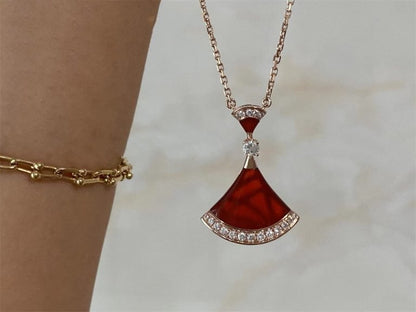 [Lira Jewelry]DREAM NECKLACE CARNELIAN DIAMOND