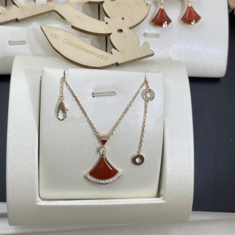 [Lira Jewelry]DREAM NECKLACE CARNELIAN DIAMOND