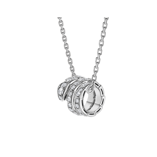 [Lira Jewelry]SERPENTI  NECKLACE DOUBLE RING DIAMOND