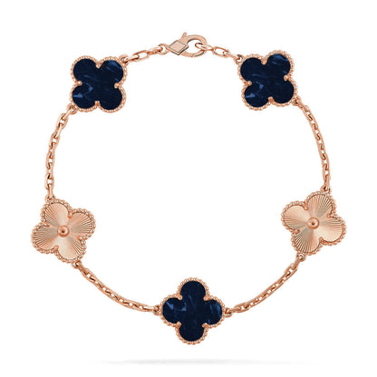 [Lira Jewelry]CLOVER 5 MOTIF PIETERSITE BRACELET COLLECTION