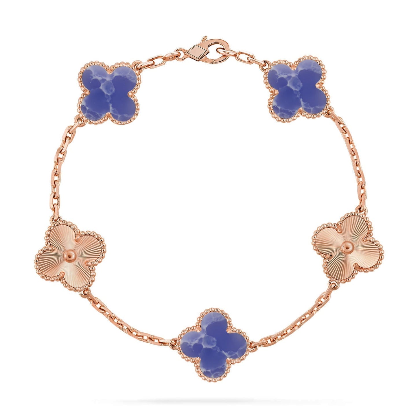 [Lira Jewelry]CLOVER 5 MOTIF BLUE VEINS BRACELET COLLECTION