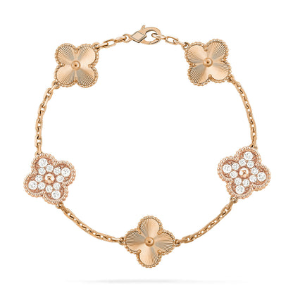 [Lira Jewelry] CLOVER 5 MOTIF LASER BRACELET COLLECTION