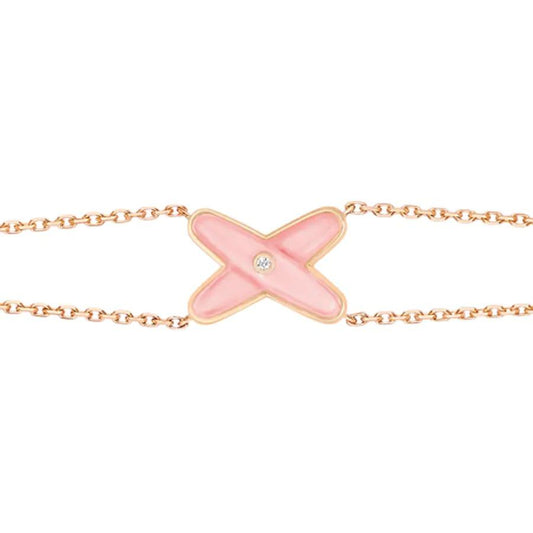 [Lira Jewelry]JEUX BRACELET PINK MOP PINK GOLD 1 DIAMOND