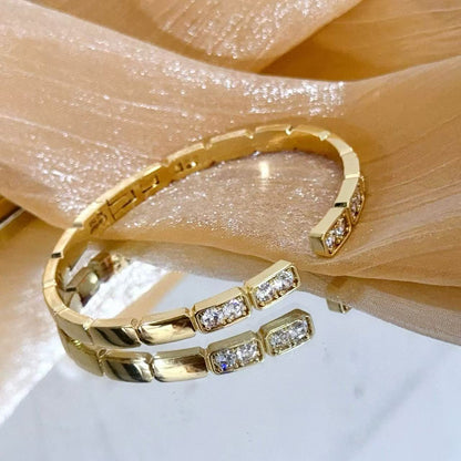 [Lira Jewelry jewelrys]LOVE DIAMOND OPEN  BRACELET