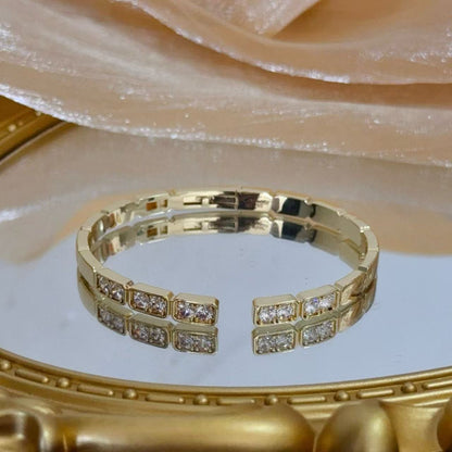 [Lira Jewelry jewelrys]LOVE DIAMOND OPEN  BRACELET