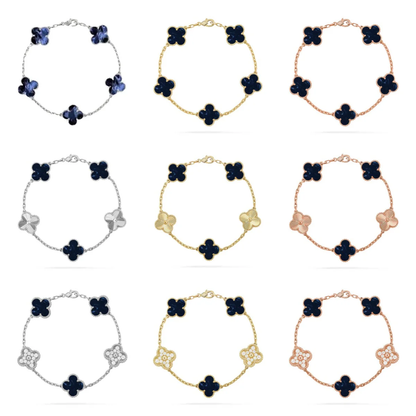 [Lira Jewelry]CLOVER 5 MOTIF PIETERSITE BRACELET COLLECTION