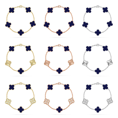 [Lira Jewelry]CLOVER 5 MOTIF LAPIS LAZULI BRACELET COLLECTION