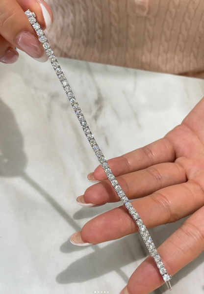[Lira Jewelry]  CLASSIC BASEBALL BRACELAT, 52 DIAMOND