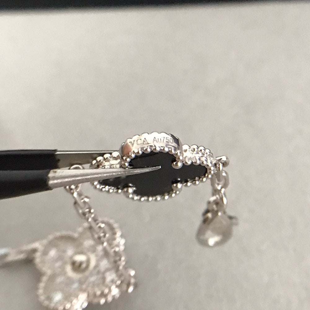 [Lira Jewelry] CLOVER 5 MOTIF ONYXS BRACELET COLLECTION