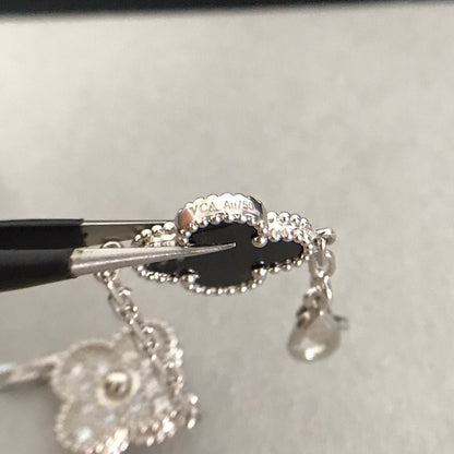 [Lira Jewelry] CLOVER 5 MOTIF ONYXS BRACELET COLLECTION