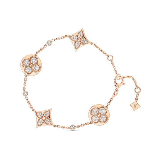 [Lira Jewelry]STAR AND SUN 4 MOTIFS GOLD DIAMONDS BRACELET