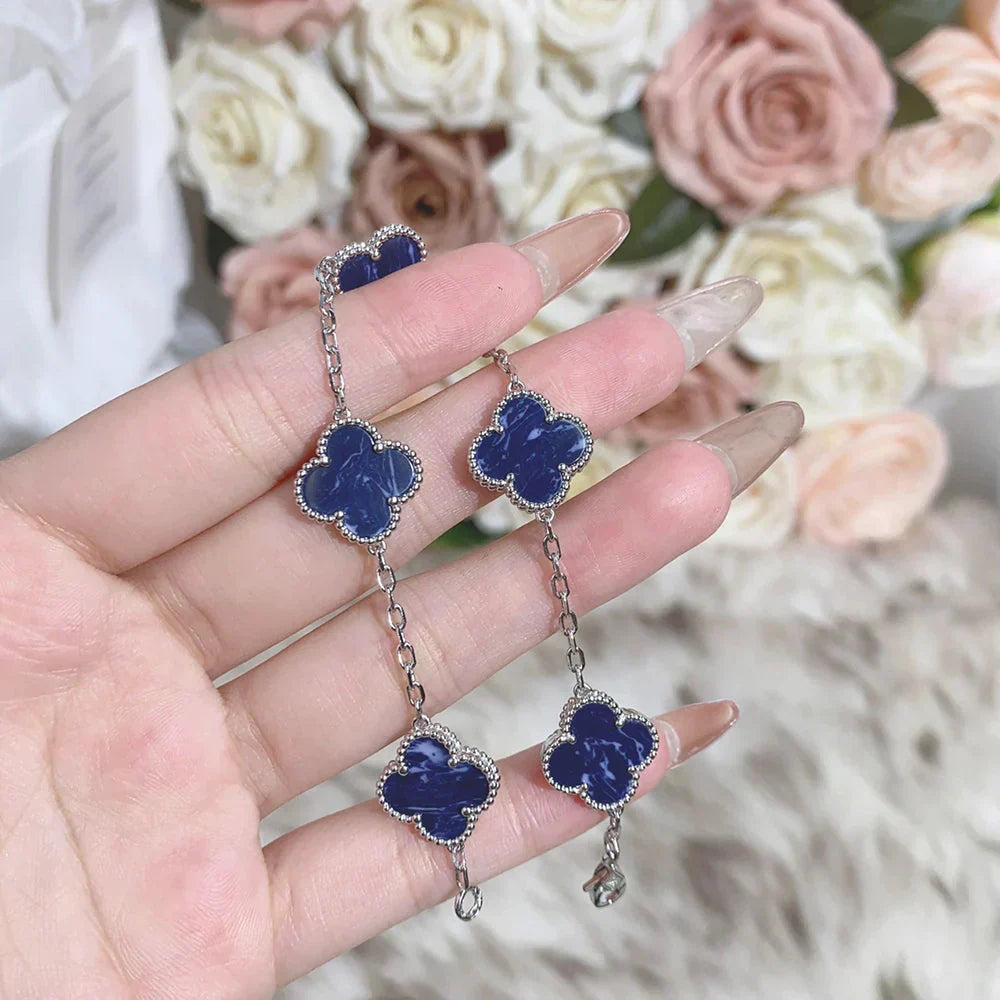 [Lira Jewelry]CLOVER 5 MOTIF PIETERSITE BRACELET COLLECTION