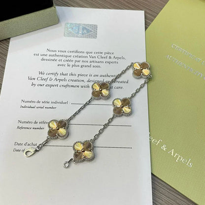 [Lira Jewelry] CLOVER 5 MOTIF LASER BRACELET COLLECTION