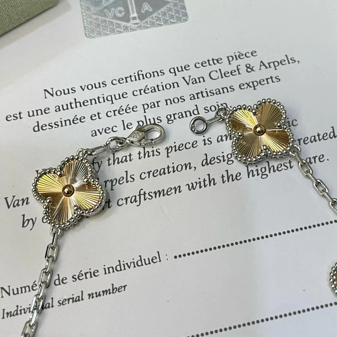 [Lira Jewelry] CLOVER 5 MOTIF LASER BRACELET COLLECTION