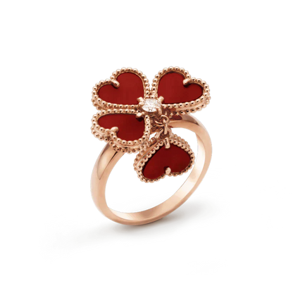 [Lira Jewelry]SWEET CLOVER CARNELIAN RING