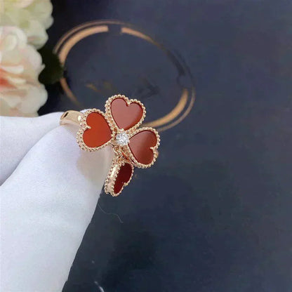 [Lira Jewelry]SWEET CLOVER CARNELIAN RING