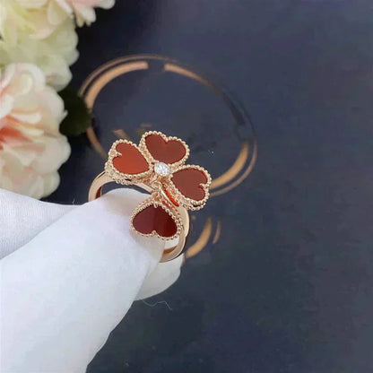 [Lira Jewelry]SWEET CLOVER CARNELIAN RING