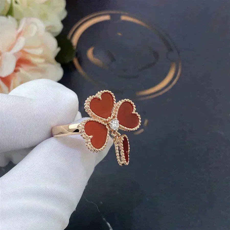[Lira Jewelry]SWEET CLOVER CARNELIAN RING