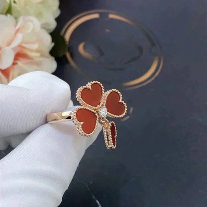 [Lira Jewelry]SWEET CLOVER CARNELIAN RING