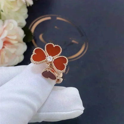 [Lira Jewelry]SWEET CLOVER CARNELIAN RING