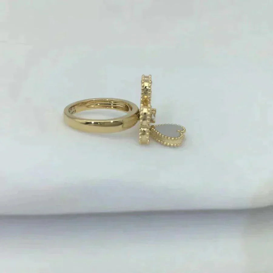 [Lira Jewelry]SWEET CLOVER WHITE MOP RING