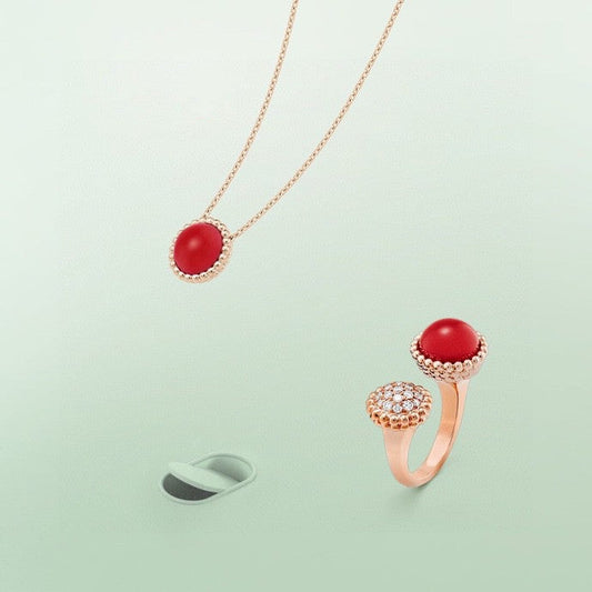 [Lira Jewelry]PERLEE COULEURS DIAMOND ROSE GOLD BETWEEN THE FINGER RING