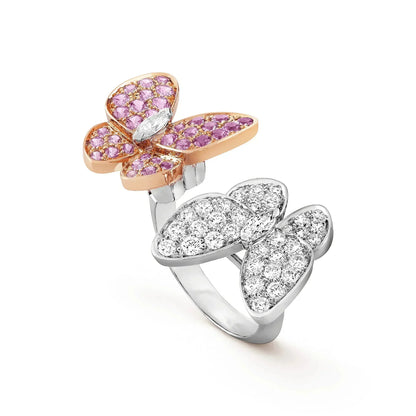 [Lira Jewelry]TWIN BUTTERFLY DIAMOND RING